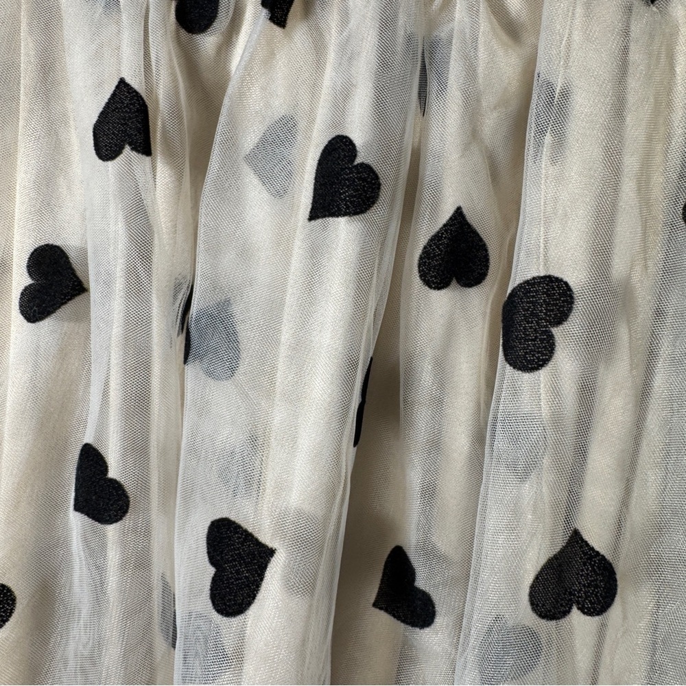 Torrid A-line Tea Length Tulle Skirt Size 2x Heart Print - Picture 11 of 15